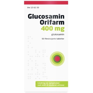 Glucosamin Orifarm 400 mg tabletter 90 stk produktbilde