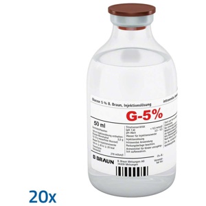 GLUCOSE 5% B.Braun Injektionslösung Produktbild