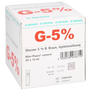 GLUCOSE 5% B.Braun Mini Plasco connect Inj.-Lsg. Produktbild