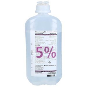GLUCOSE 5% DELTAMEDICA Infusionslösung Plastikfl. Produktbild