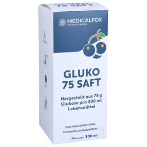 GLUKO 75 Saft schwarze Johannisbeere Produktbild