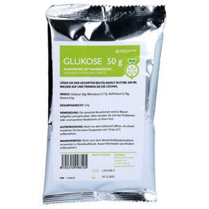 GLUKOSE 50 g Limette Plv.z.Her.e.Lsg.z.Einnehmen Produktbild