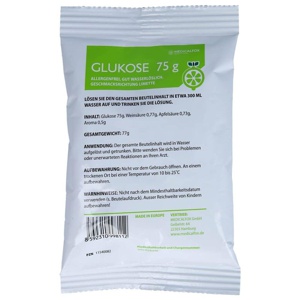 GLUKOSE 75 g Limette Plv.z.Her.e.Lsg.z.Einnehmen Produktbild