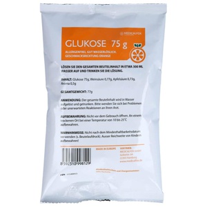 GLUKOSE 75 g Orange Plv.z.Her.e.Lsg.z.Einnehmen Produktbild