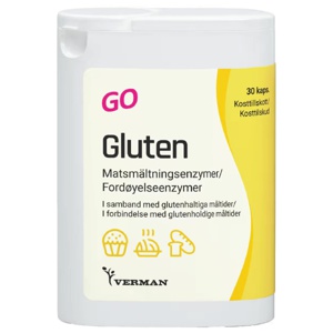 Gluten GO kapsler 30 stk produktbilde