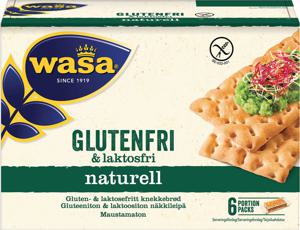Gluten och laktosfritt Knäckebröd naturell 240gram produkt bild