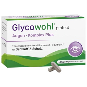 Glycowohl protect Augenkomplex Plus 60 St Kapseln Produktbild