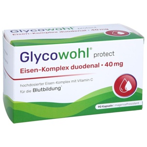 Glycowohl protect Eisen-Komplex duodenal 40 mg 90 St Kapseln Produktbild