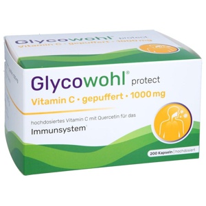 Glycowohl protect Vitamin C gepuffert 1000 mg 200 St Kapseln Produktbild