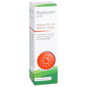 Glycowohl protect Vitamin D3 + K2 20 ml Tropfen Produktbild