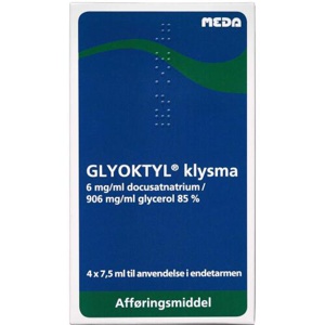 Glyoktyl Klysma 6+906 mg/ml 4 x 7,5 ml produktbillede