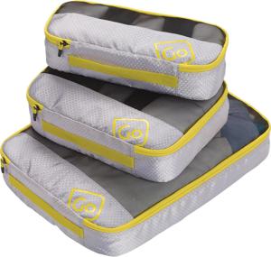 Go Travel Triple Packing Cubes packpåsar 3-delad gul produkt bild