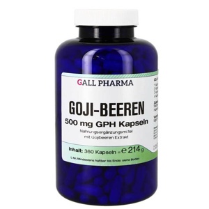 Goji Beeren 500 mg GPH Kapseln, 360 St Kapseln Produktbild