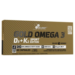 Gold Omega 3 D3+K2 Sport Edition 60 kapslar produkt bild