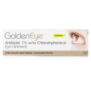 Golden Eye Chloramphenicol Eye Ointment for Bacterial Conjunctivitis product image