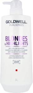 Goldwell Dualsenses Blondes & Highlights Anti-Yellow Shampoo 1000 ml produkt bild