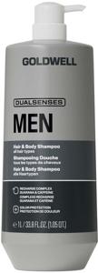 Goldwell Dualsenses Mens Hair & Body Shampoo 1000ml produkt bild