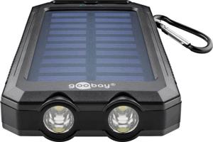 Goobay Powerbank med solceller 8000 mAh produkt bild