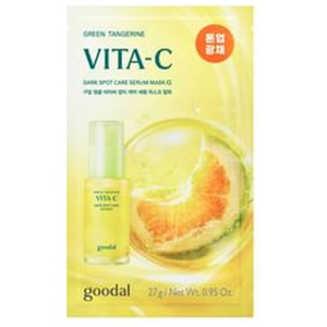 Goodal - Green Tangerine Vita C Dark Spot Care Serum Mask Alpha 2025 Version - 27g x 1 sheet Produktbild