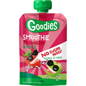 Goodies Smoothie Klemmepose   Jordbær & Æble produktbillede