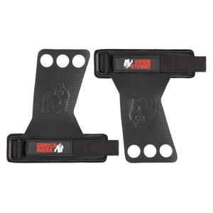 Gorilla Wear 3 Hole Carbon Lifting Grips L Black produktbillede