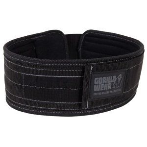 Gorilla Wear 4 Inch Nylon Belt Black / grey produktbillede