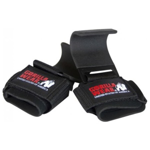 Gorilla Wear Weight Lifting Hooks One Size Black produktbillede