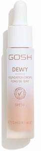GOSH Copenhagen DEWY Foundation Drops Tan 12ml produkt bild