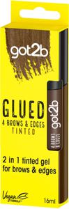 got2b Glued 4 Brows & Edges Pigmenterad gel 2-i-1 Brun 16&nbsp;ml produkt bild