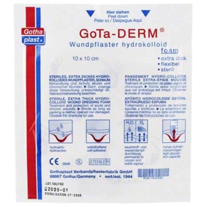 GOTA-DERM foam hydrokoll.Wundpfl.steril 10x10 cm Produktbild