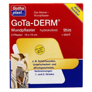 GOTA-DERM thin hydrokoll.Wundpfl.steril 15x15 cm Produktbild