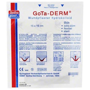GOTA-DERM thin hydrokoll.Wundpfl.steril 15x15 cm Produktbild