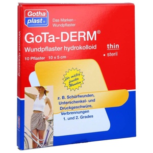 GOTA-DERM thin hydrokoll.Wundpfl.steril 5x10 cm Produktbild