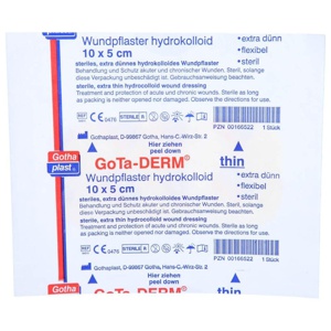 GOTA-DERM thin hydrokoll.Wundpfl.steril 5x10 cm Produktbild