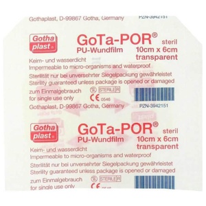 GOTA-POR PU Wundfilm 10x6 cm steril Pflaster Produktbild