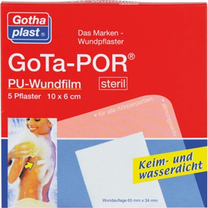 GOTA-POR PU Wundfilm 10x6 cm steril Pflaster Produktbild