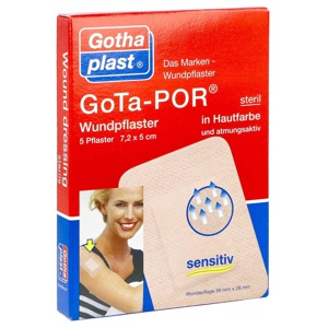 Gota-por Wundpflaster 5x7,2 cm steril hautfarben Produktbild