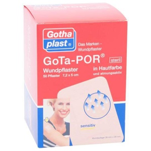 GOTA-POR Wundpflaster 5x7,2 cm steril hautfarben Produktbild