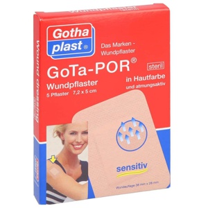 GOTA-POR Wundpflaster 5x7,2 cm steril hautfarben Produktbild