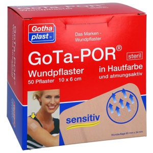 GOTA-POR Wundpflaster steril 60x100 mm hautfarben Produktbild