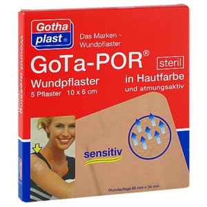 GOTA-POR Wundpflaster steril 60x100 mm hautfarben Produktbild