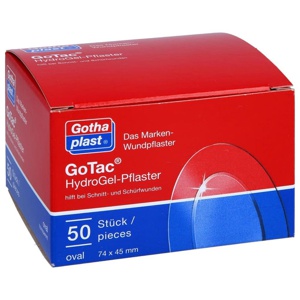 GOTAC HydroGel-Pflaster 74x45 mm oval Produktbild