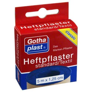 GOTHAPLAST Heftpfl.stand.1,25 cmx5 m Euroaufhänger Produktbild