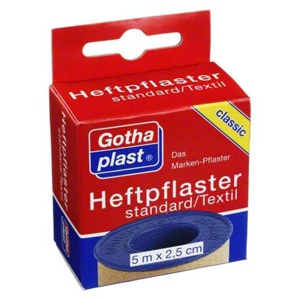 GOTHAPLAST Heftpfl.stand.2,5 cmx5 m Euroaufhänger Produktbild