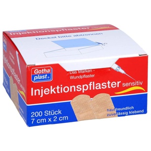 GOTHAPLAST Injektionspfl.sensitiv 2x7 cm Produktbild