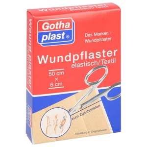 GOTHAPLAST Wundpfl.elast.6 cmx0,5 m geschnitten Produktbild
