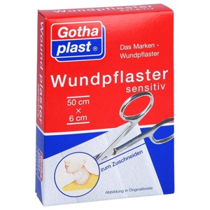 GOTHAPLAST Wundpfl.sensitiv 6 cmx0,5 m geschnitten Produktbild