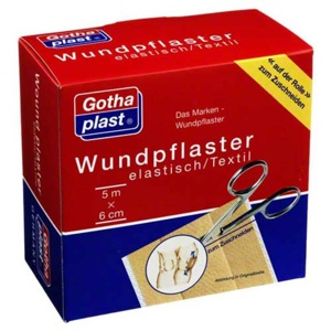 Gothaplast Wundpflaster elast 6 cm x 5 m Rolle, 1 St Pflaster Produktbild