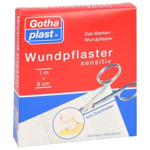 GOTHAPLAST Wundpfl.sensitiv 8 cmx1 m geschnitten Produktbild
