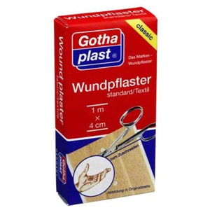 Gothaplast Wundpflaster standard 1mx4cm Euroaufhänger, 1 St Pflaster Produktbild
